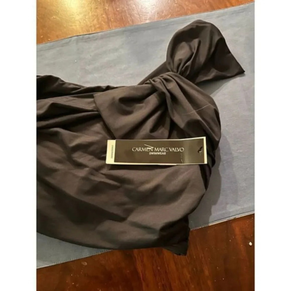 Carmen Marc Valvo One Shoulder Swim Top XS - Picture 5 of 7